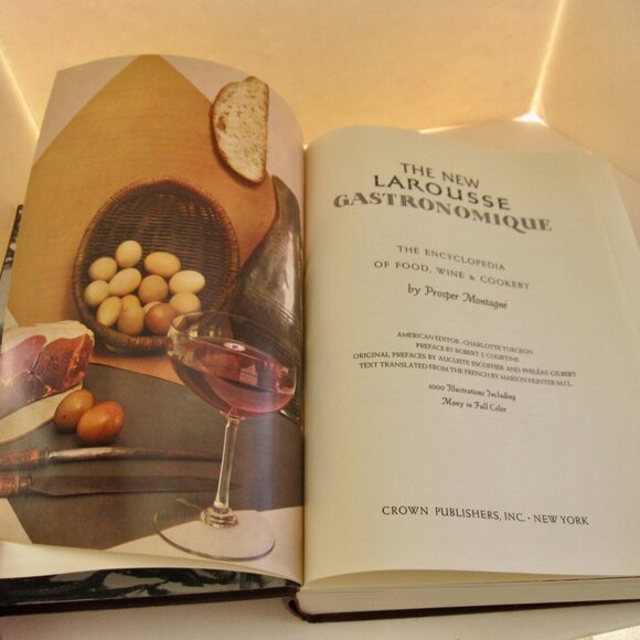Larousse Gastronomique by Prosper Montagne 1977 English Text HC Crown Publishers - Picture 6 of 9